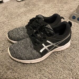 Asics Charcoal and Black Sneakers